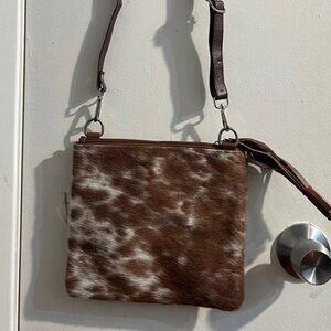 Authentic Real Cowhide Leather Purse & Clutch | Vintage Handmade Bag